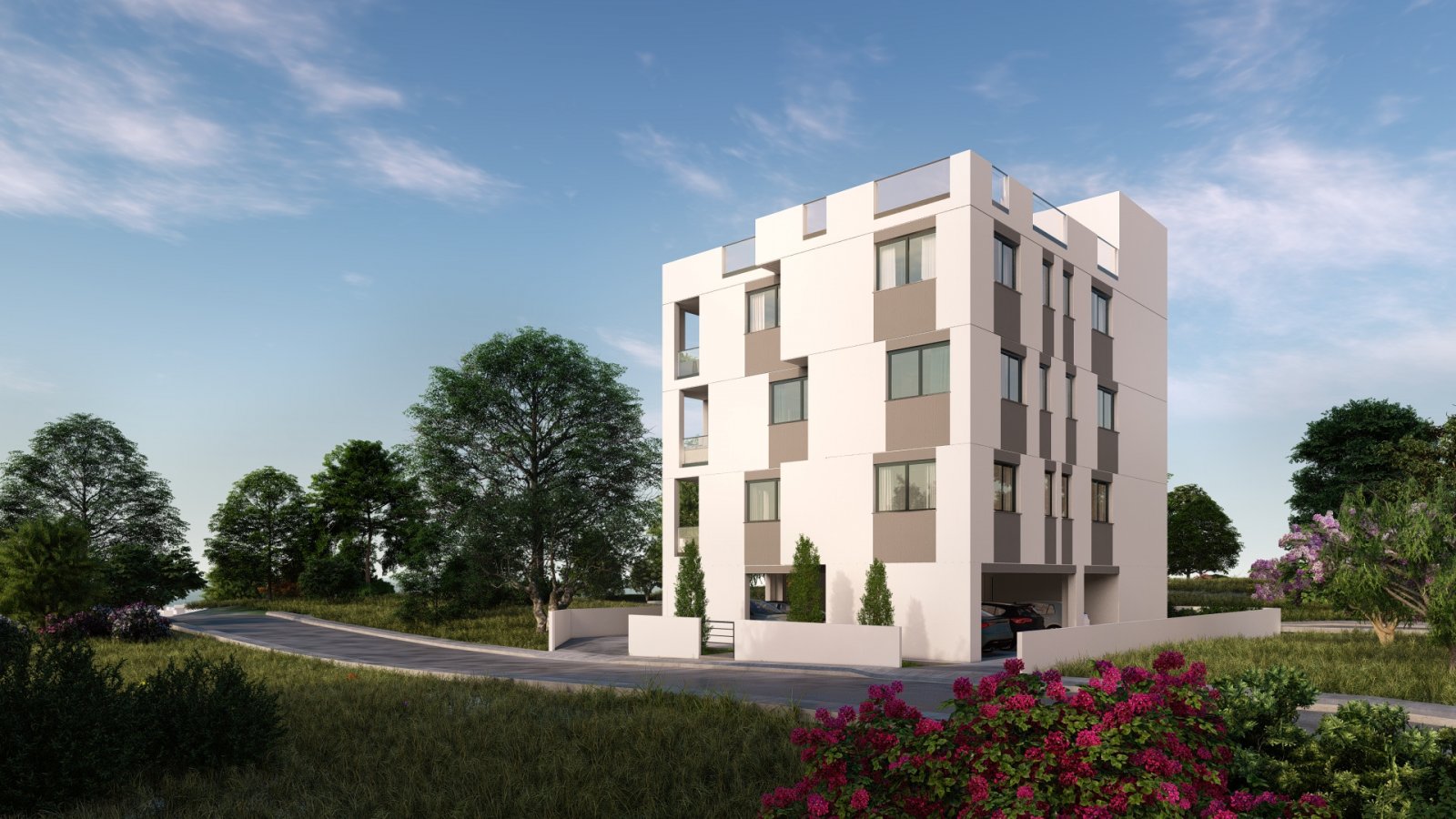 Geräumige Wohnung mit überdachter Veranda und Toplage in Paphos