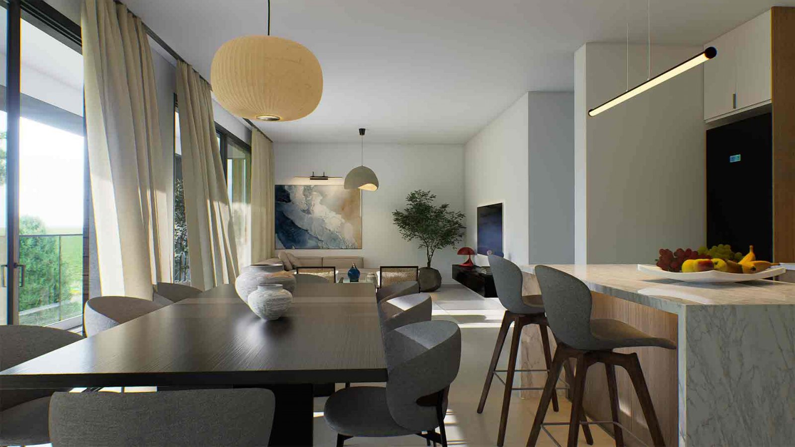 Helle und geräumige 1+1-Wohnung im Herzen von Polis – modernes Wohnen inmitten von Natur und Ruhe