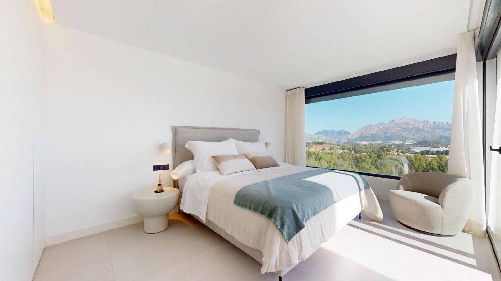 Luxuriöse neue Villa mit Swimmingpool und Panoramablick auf Meer und Berge – Polop, Costa Blanca