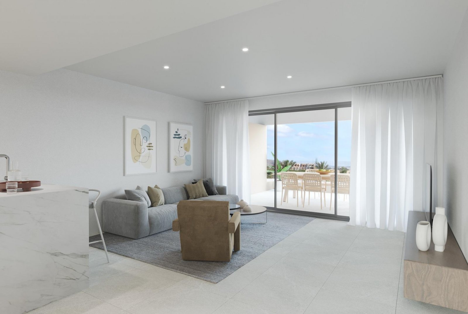 Exklusive Dreizimmerwohnung mit Terrasse und Grünanlage – Murcia