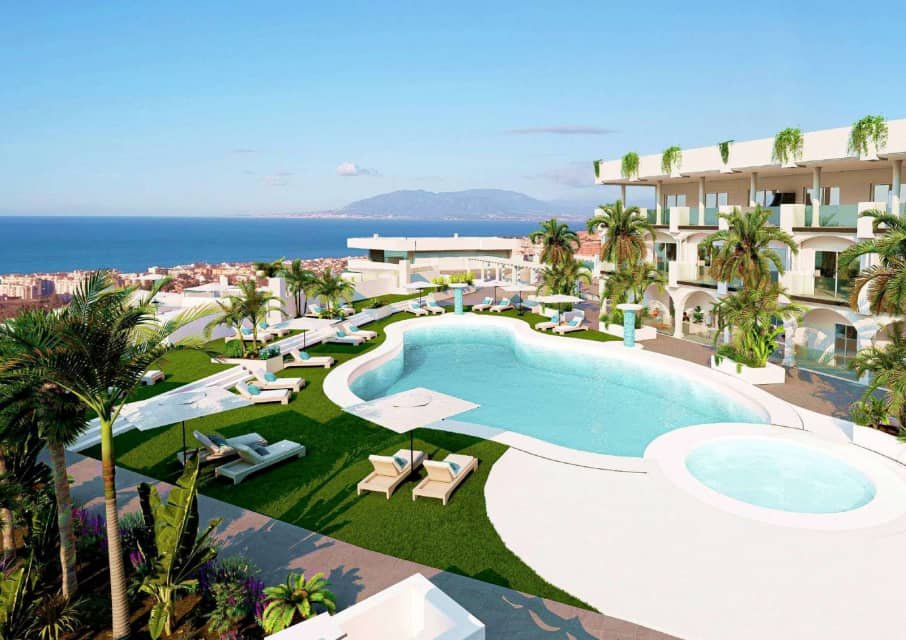 Luxusapartments → 3 km vom Meer entfernt, Swimmingpool und Garage → Torre de Benagalbón