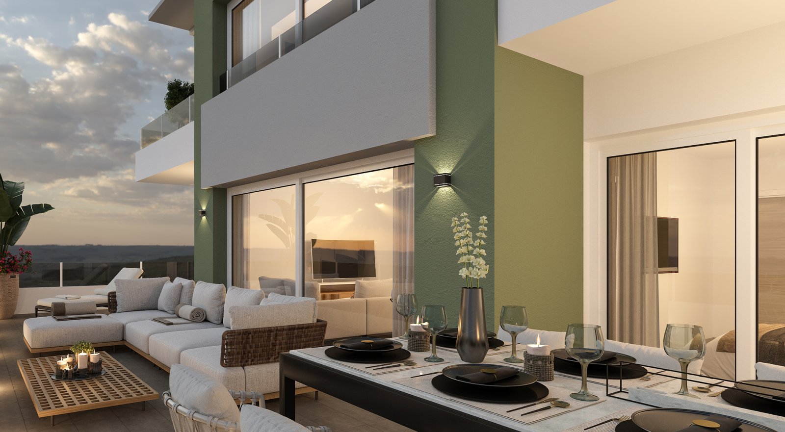 Mediterrane Apartments → Meerblick, Pool und Garten → Xeresa