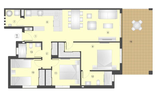 Exklusives Wohnen direkt am Meer – geräumiges Apartment mit Terrasse in der Residenz Mar de Pulpí