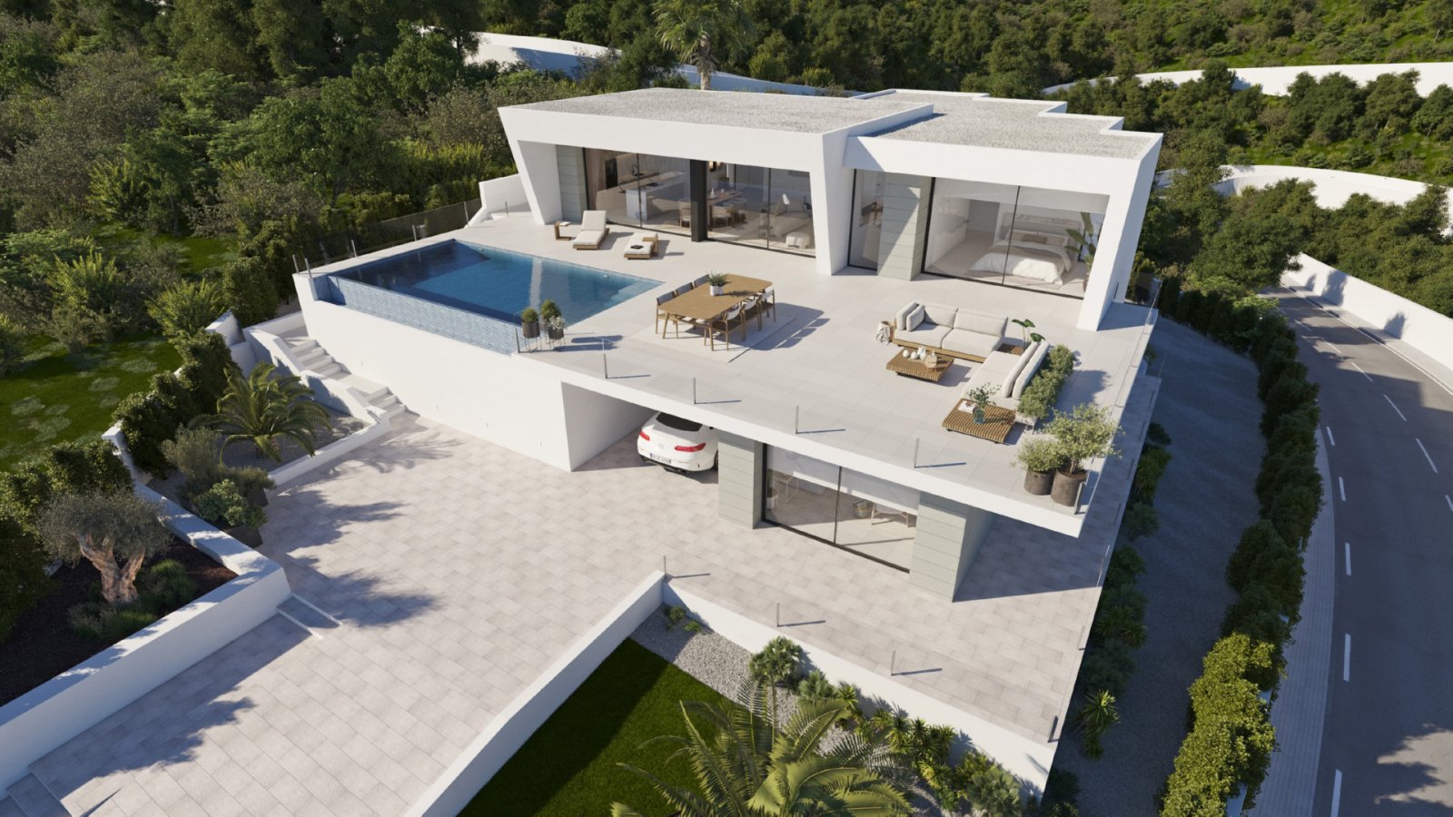 Luxusvilla → 1 km vom Meer entfernt, privater Pool → Benitachell