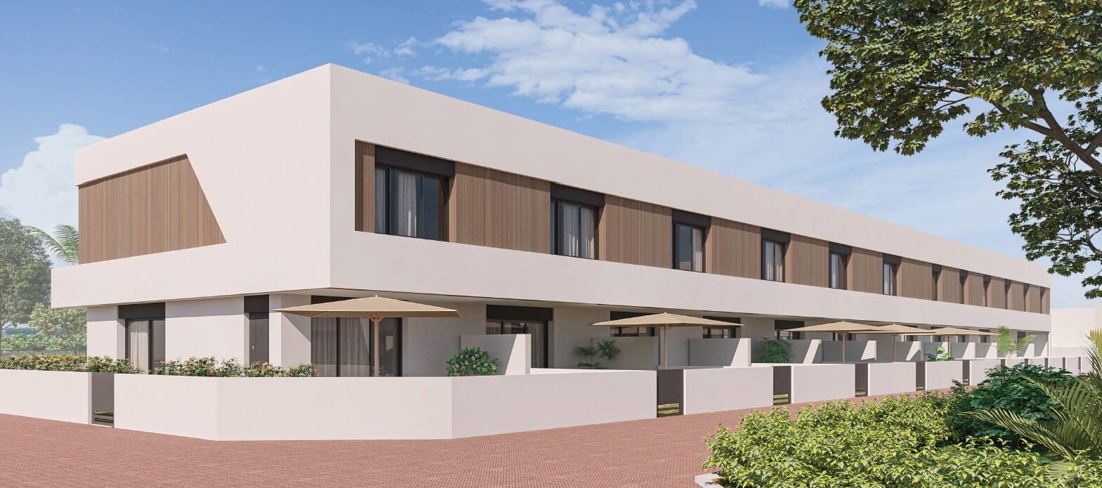 Moderne Stadthäuser → 2,8 km vom Meer und Gemeinschaftspool entfernt → Pilar de la Horadada