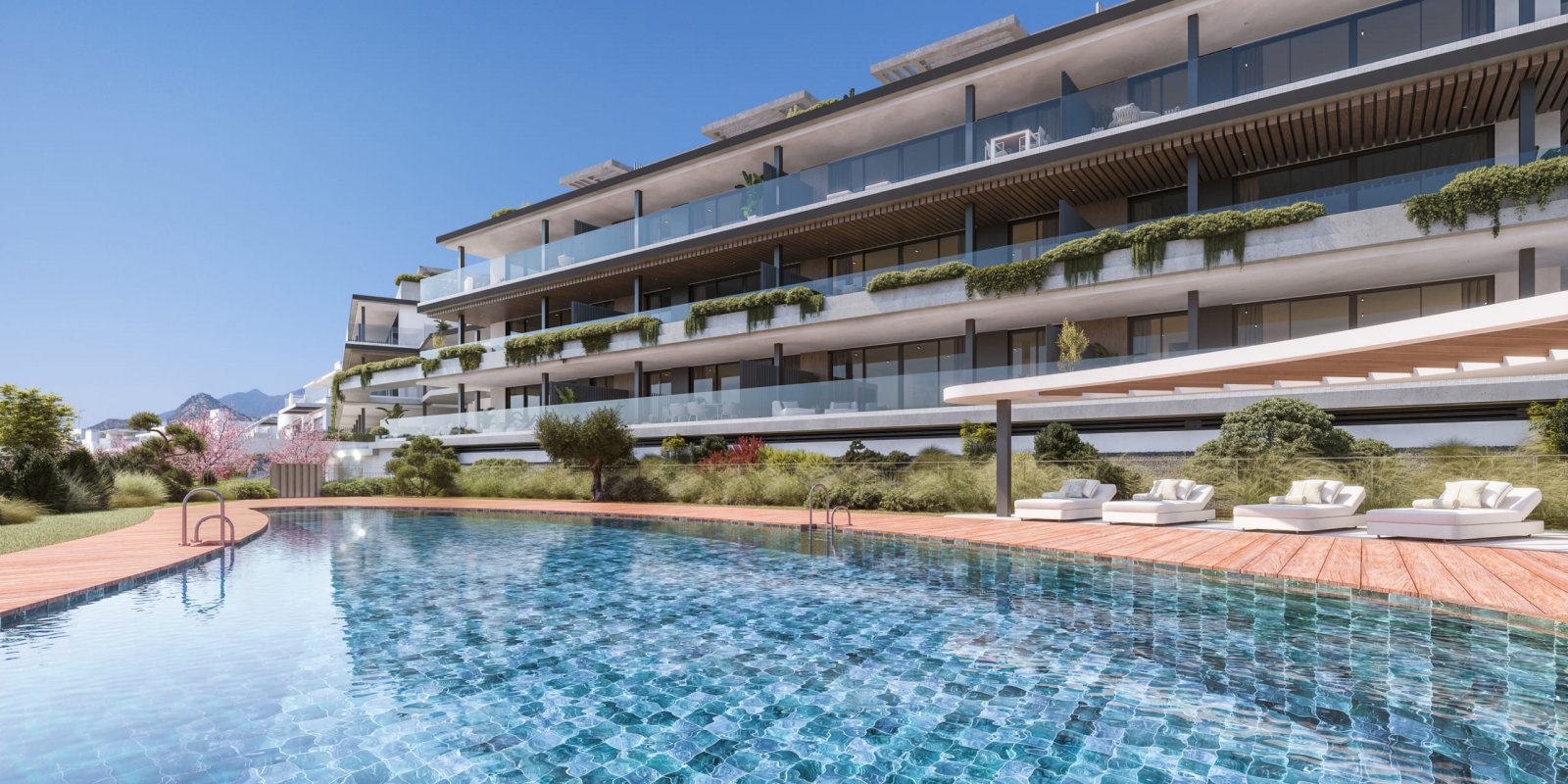 Exklusive Apartments → Meerblick, 2 km vom Strand entfernt → Estepona