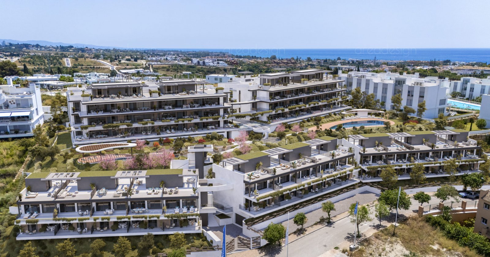 Exklusive Apartments → Meerblick, 2 km vom Strand entfernt → Estepona