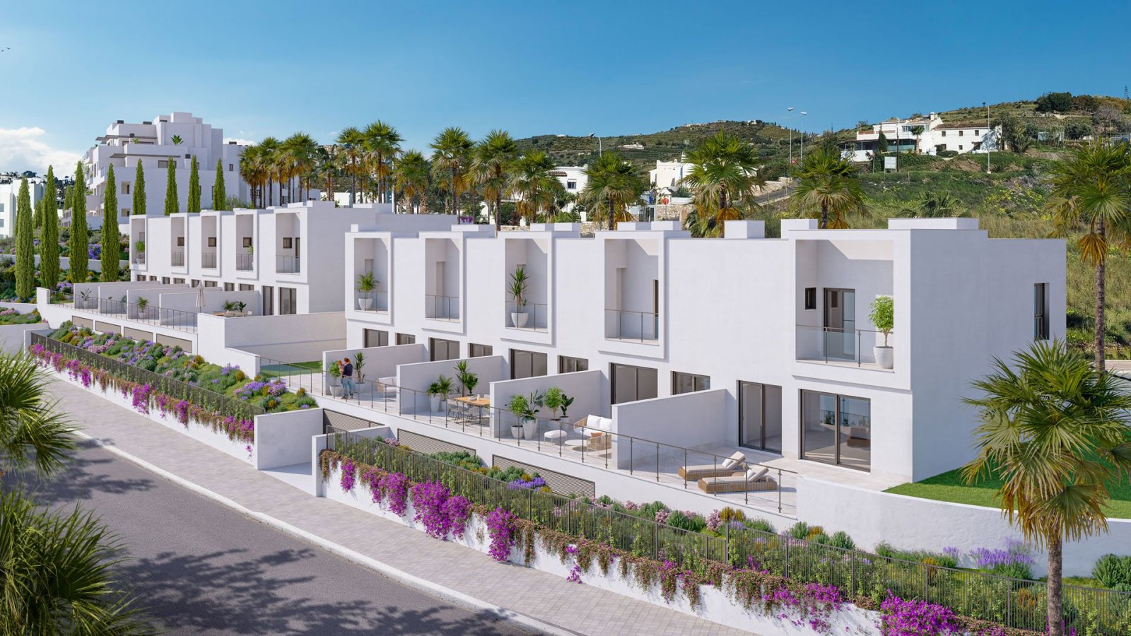 Moderne Apartments → 5 km vom Meer entfernt, Swimmingpool und Gartenanlage → Almuñécar