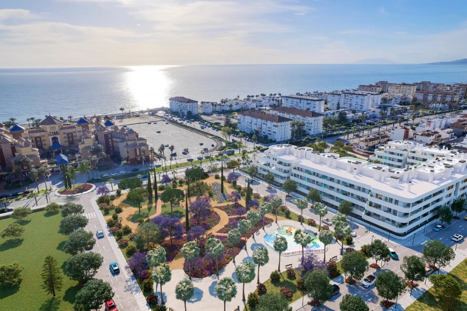 Modernes Apartment mit Meerblick, Solarium und Pool in Torrox