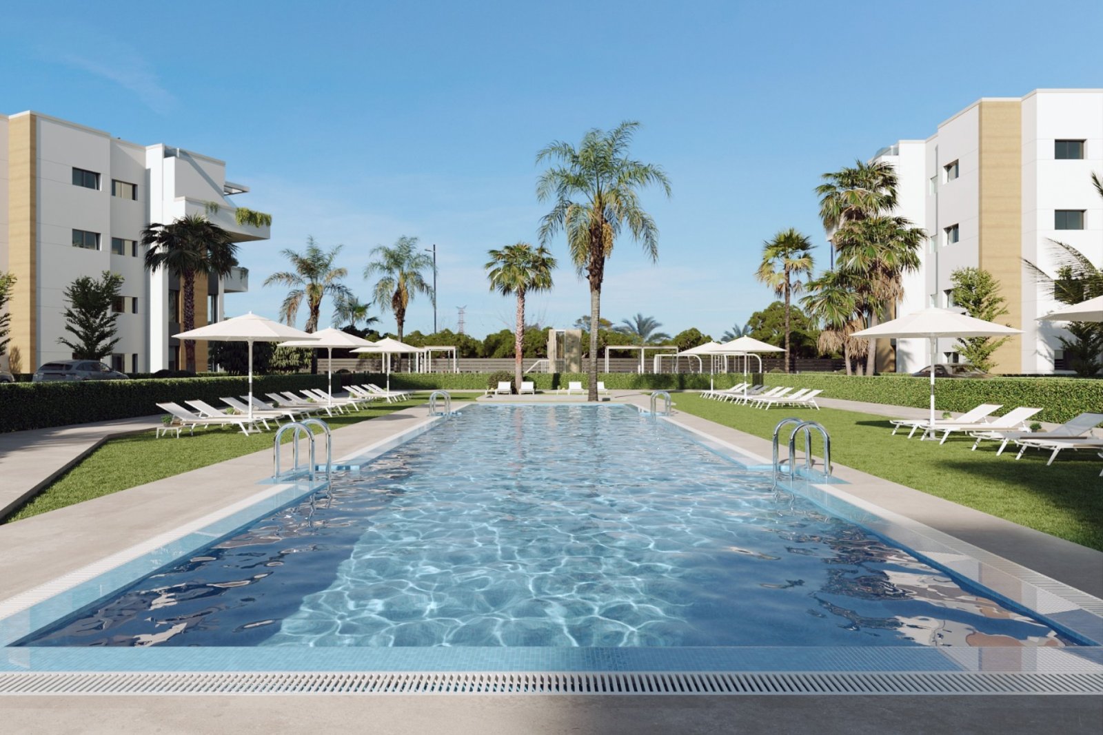 Exklusive Apartments → 5 km vom Meer entfernt, Swimmingpool und Gartenanlage → Torre-Pacheco