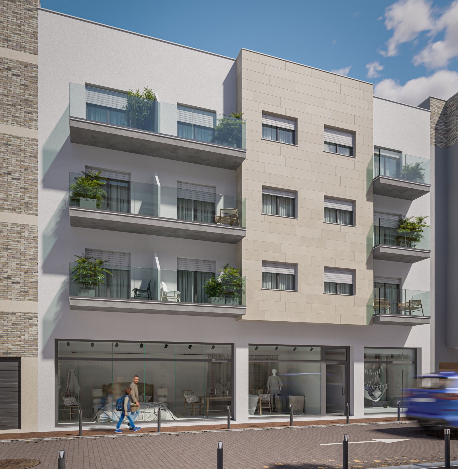 Stilvolles Apartment mit Meerblick, 230 m vom Strand entfernt in Puerto de Mazarrón, Murcia