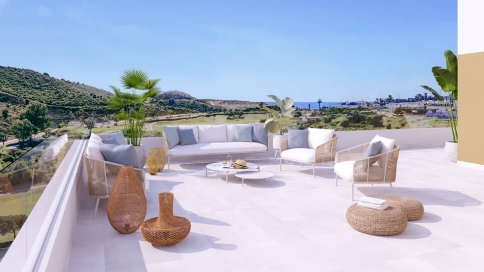 La Cala de Mijas, Málaga: Exklusive Apartments, private Terrassen und Pools am Strand, La Cala de Mijas 