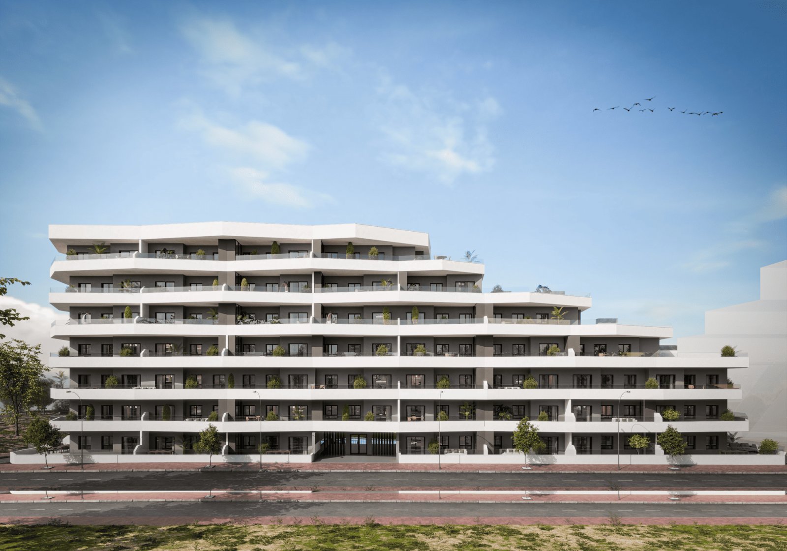 Moderne Apartments mit Meerblick und Swimmingpool, San Miguel de Salinas