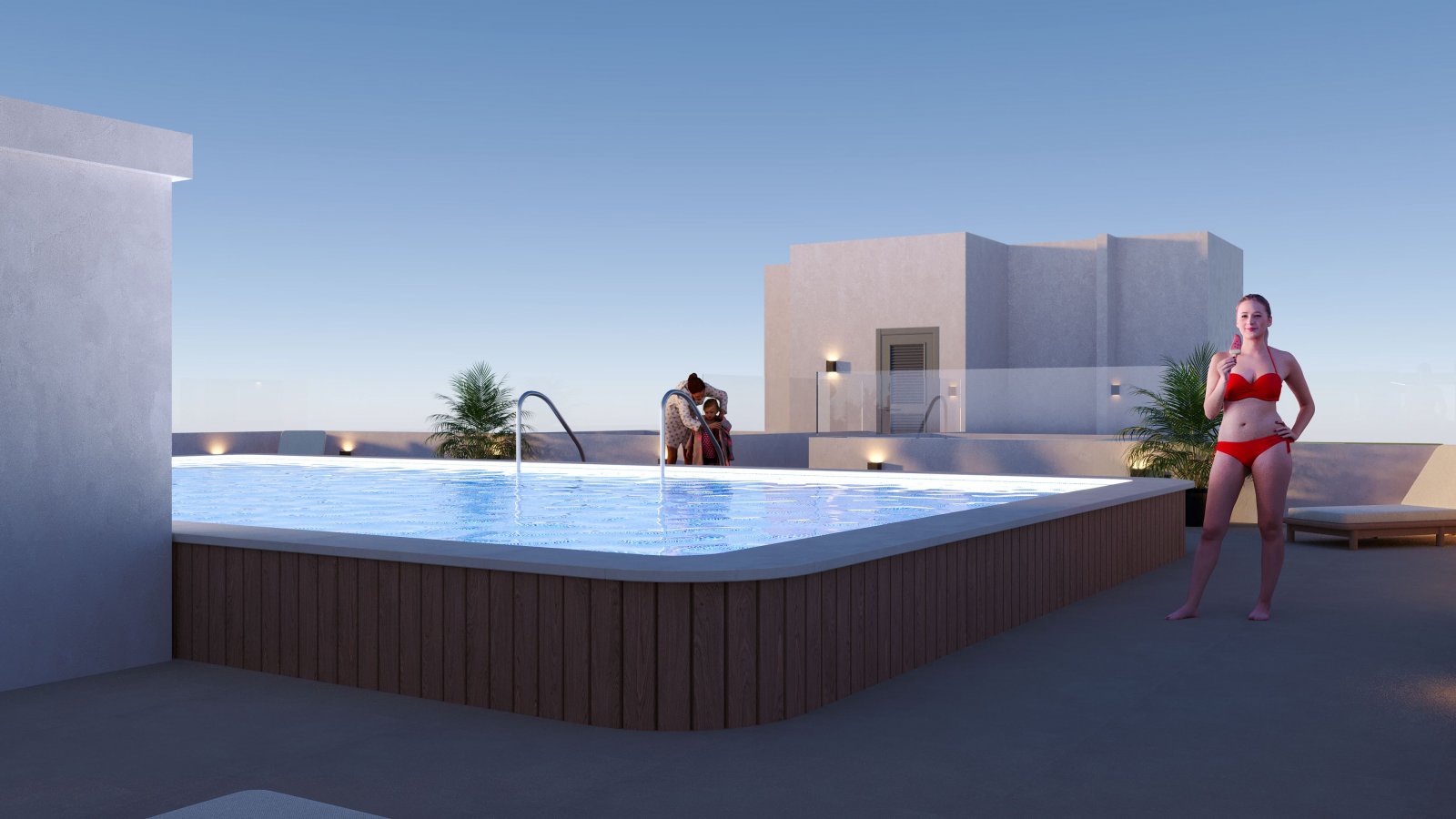 Moderne Apartments, Pool und Garten, San Miguel de Salinas
