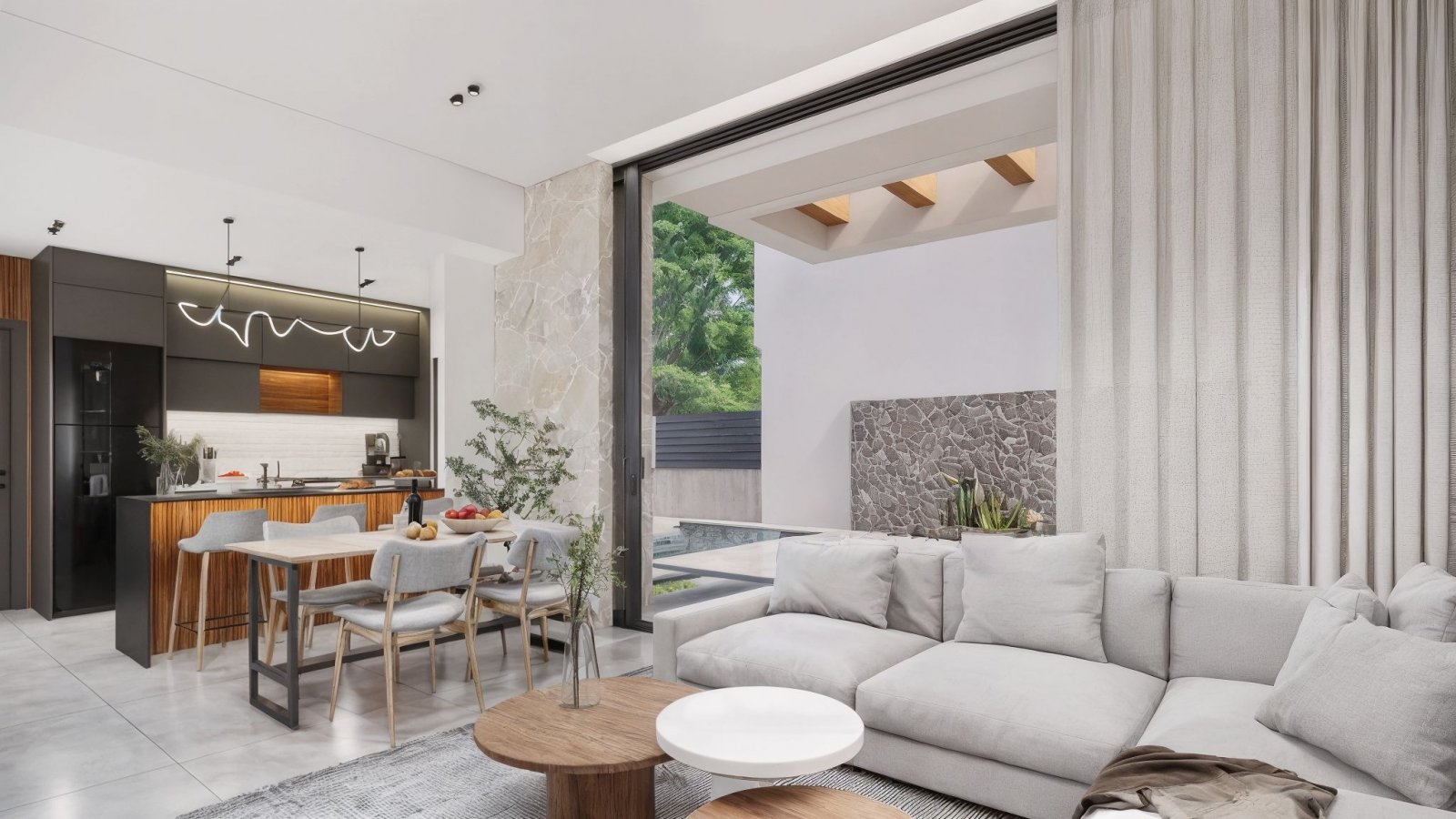 Modernes Stadthaus, privater Pool und Garten, La Herrada