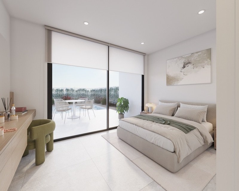 Exklusive freistehende Häuser mit Pool und Garten, in der Nähe des Flughafens Fuente Álamo