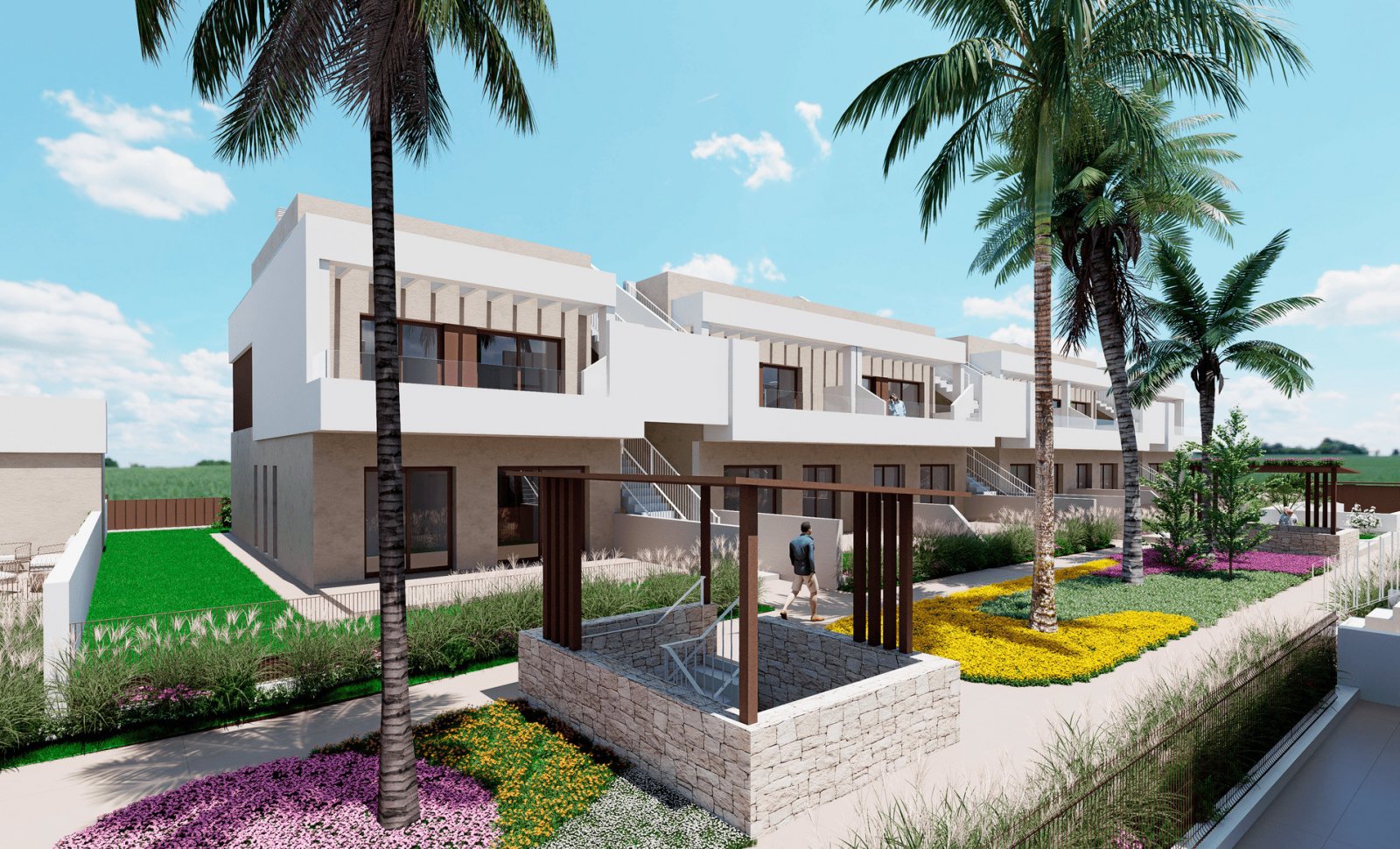 Moderne Bungalows, 1 km vom Meer entfernt, Los Alcázares