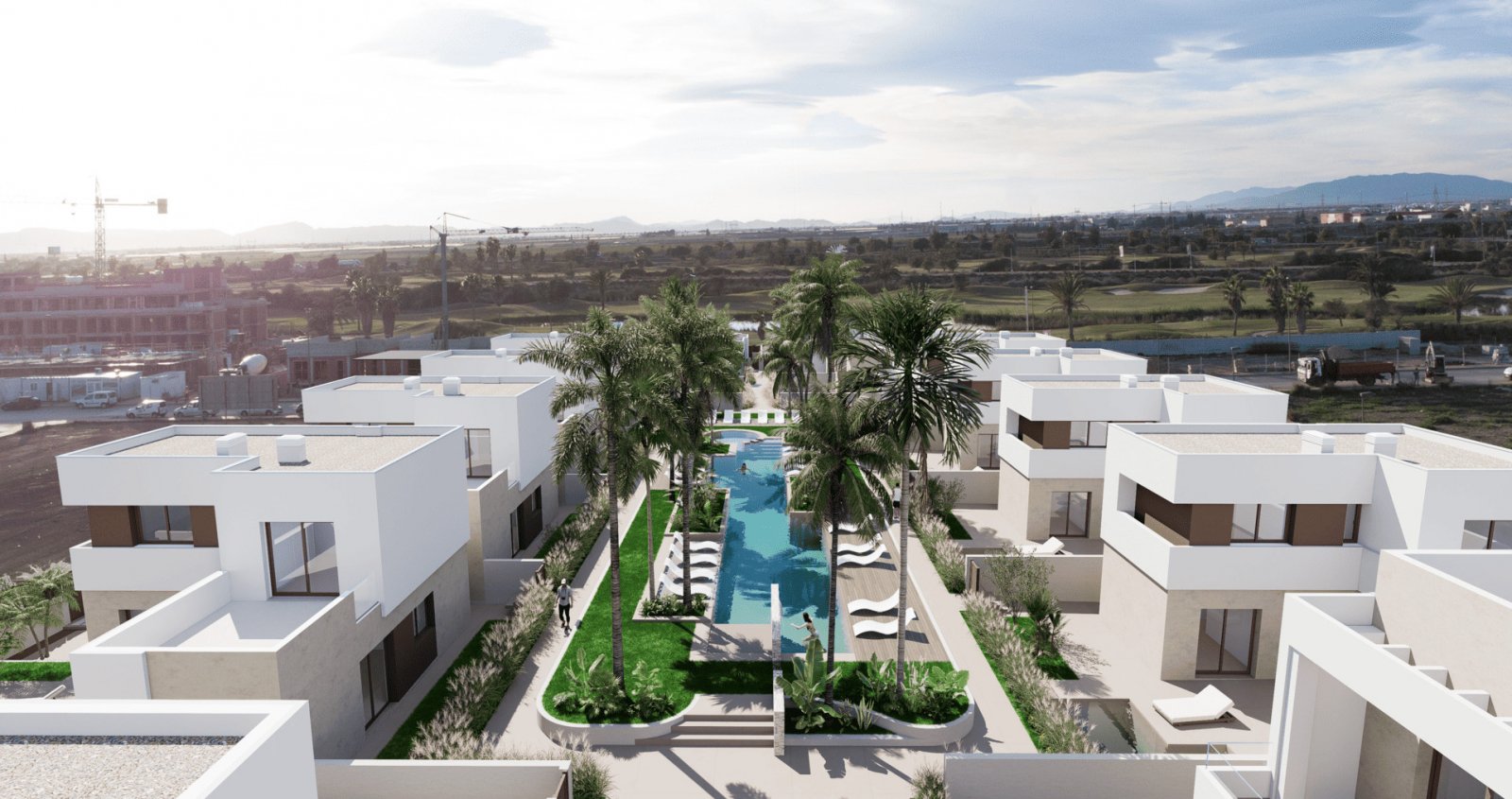 Moderne Bungalows, 1 km vom Meer entfernt, Los Alcázares