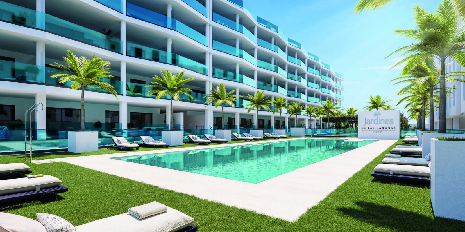 Las Lagunas de Mijas, Málaga: Moderne Apartments, 2 km vom Meer entfernt, Las Lagunas de Mijas 