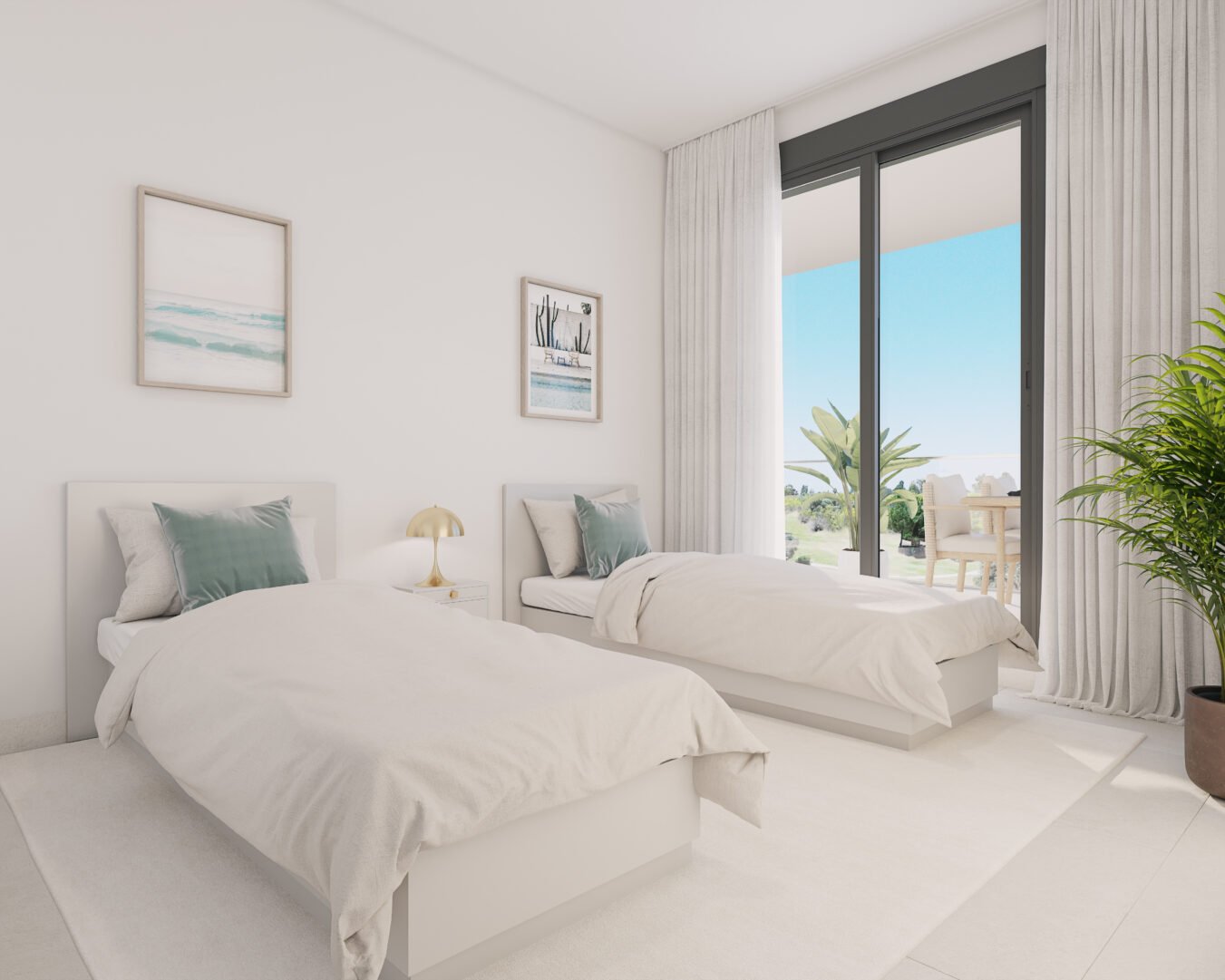 Exklusive Apartments mit Meerblick, 2 km vom Strand und 100 m vom Golfplatz entfernt, Casares