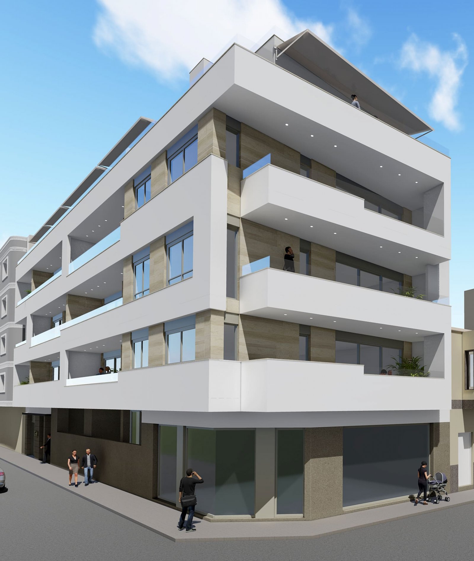 Moderne Apartments 250 m vom Meer entfernt, in der Nähe des Flughafens, Torrevieja