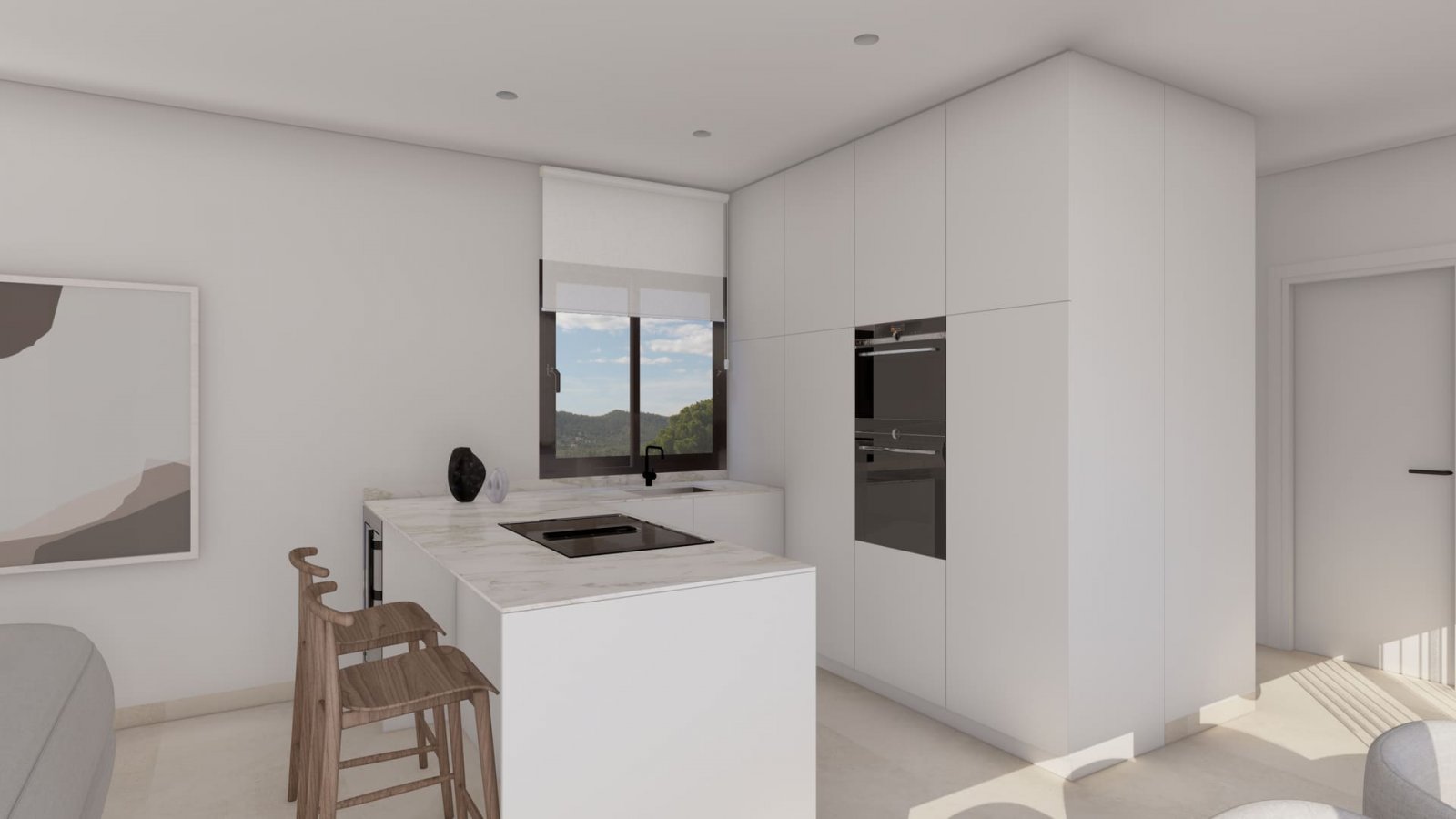 Exklusive Einfamilienhäuser, private Pools und Solarien in Flughafennähe, Finestrat