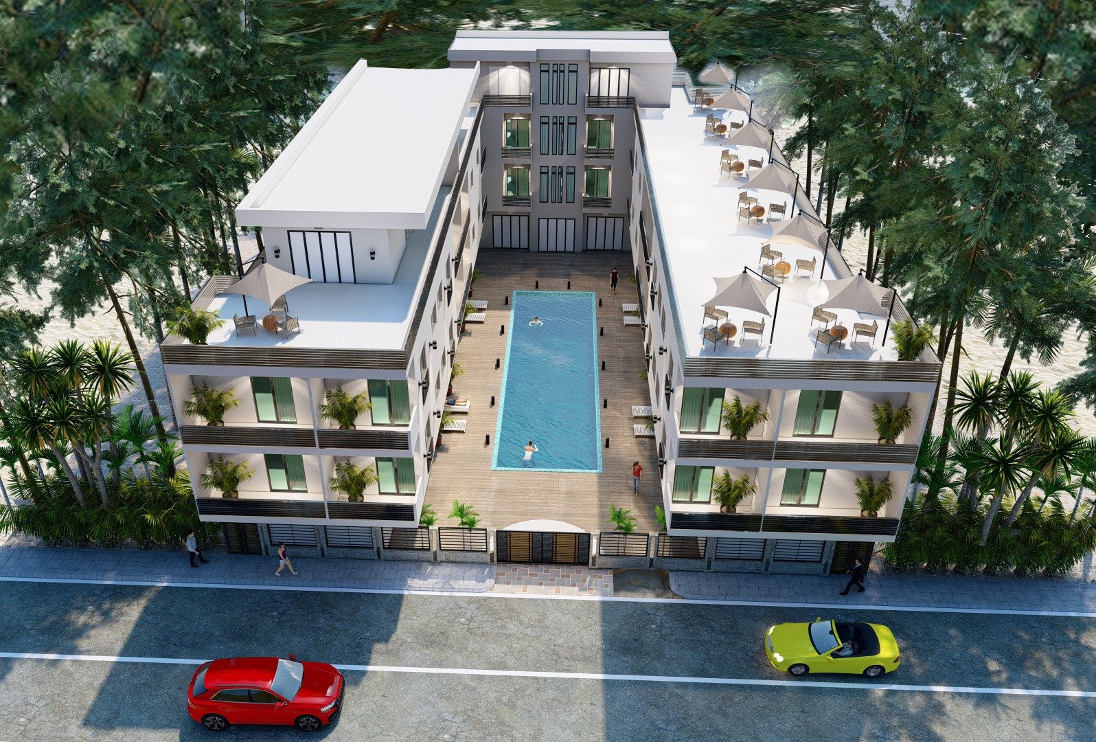 Zwei-Zimmer-Apartment mit Poolblick – Ratenzahlung möglich, Athena Resort, Hurghada