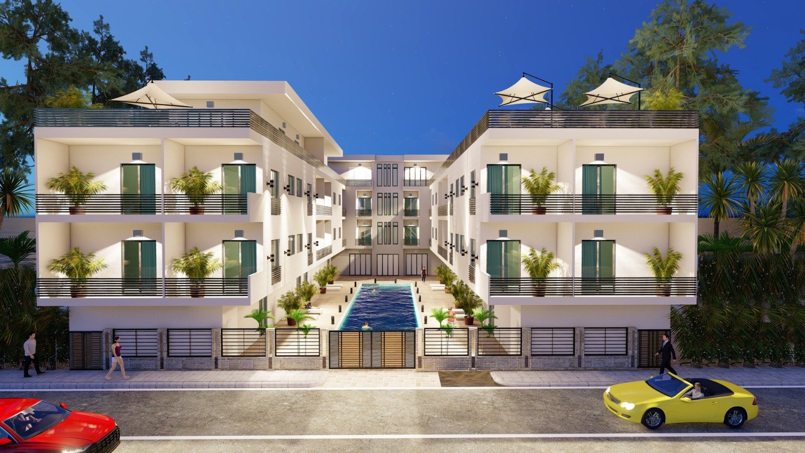 Zwei-Zimmer-Apartment mit Poolblick – Ratenzahlung möglich, Athena Resort, Hurghada