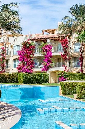 Dreizimmerwohnung mit Garten in Veranda Sahl Hasheesh – eine Oase der Ruhe nur wenige Schritte vom Meer entfernt