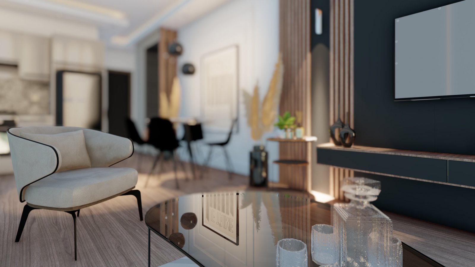 Schöne Zweizimmerwohnung auf Ratenzahlung in der Long Beach Residence Hurghada