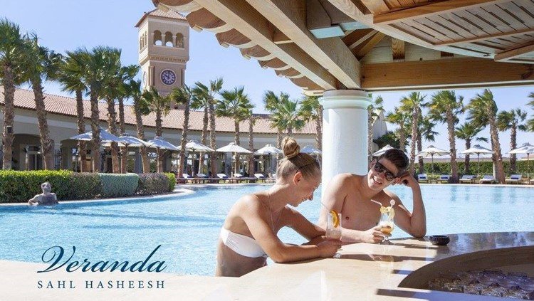 Schöne Zweizimmerwohnung am Strand, Ratenzahlung möglich, Veranda Sahl Hasheesh, Ägypten