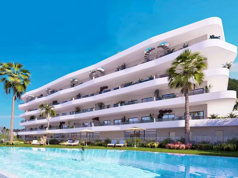 Moderne Apartments mit Terrassen und Pool, ruhige Lage, La Nucía