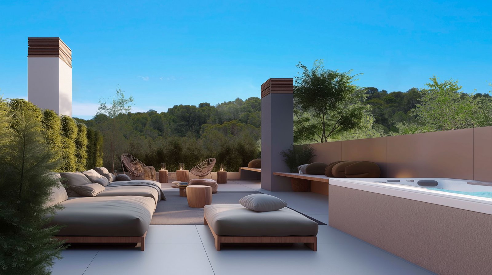 Moderne Apartments mit Terrassen und Pool, ruhige Lage, La Nucía