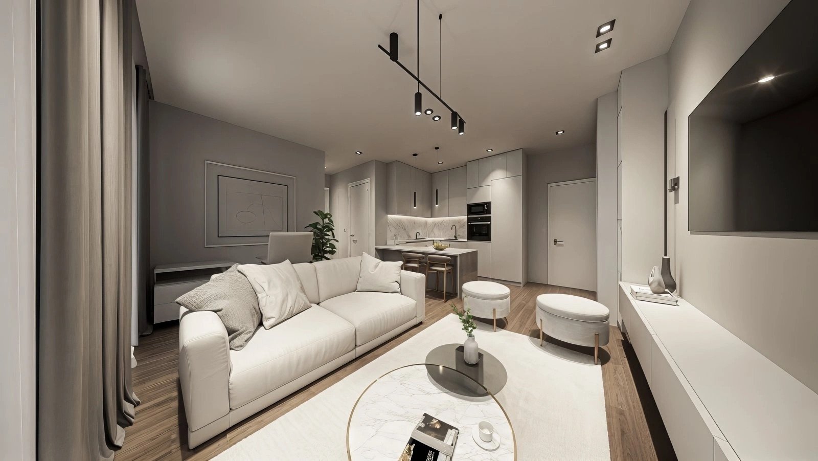 Moderne Apartments, 2 km vom Meer entfernt und mit Swimmingpool, Las Lagunas de Mijas