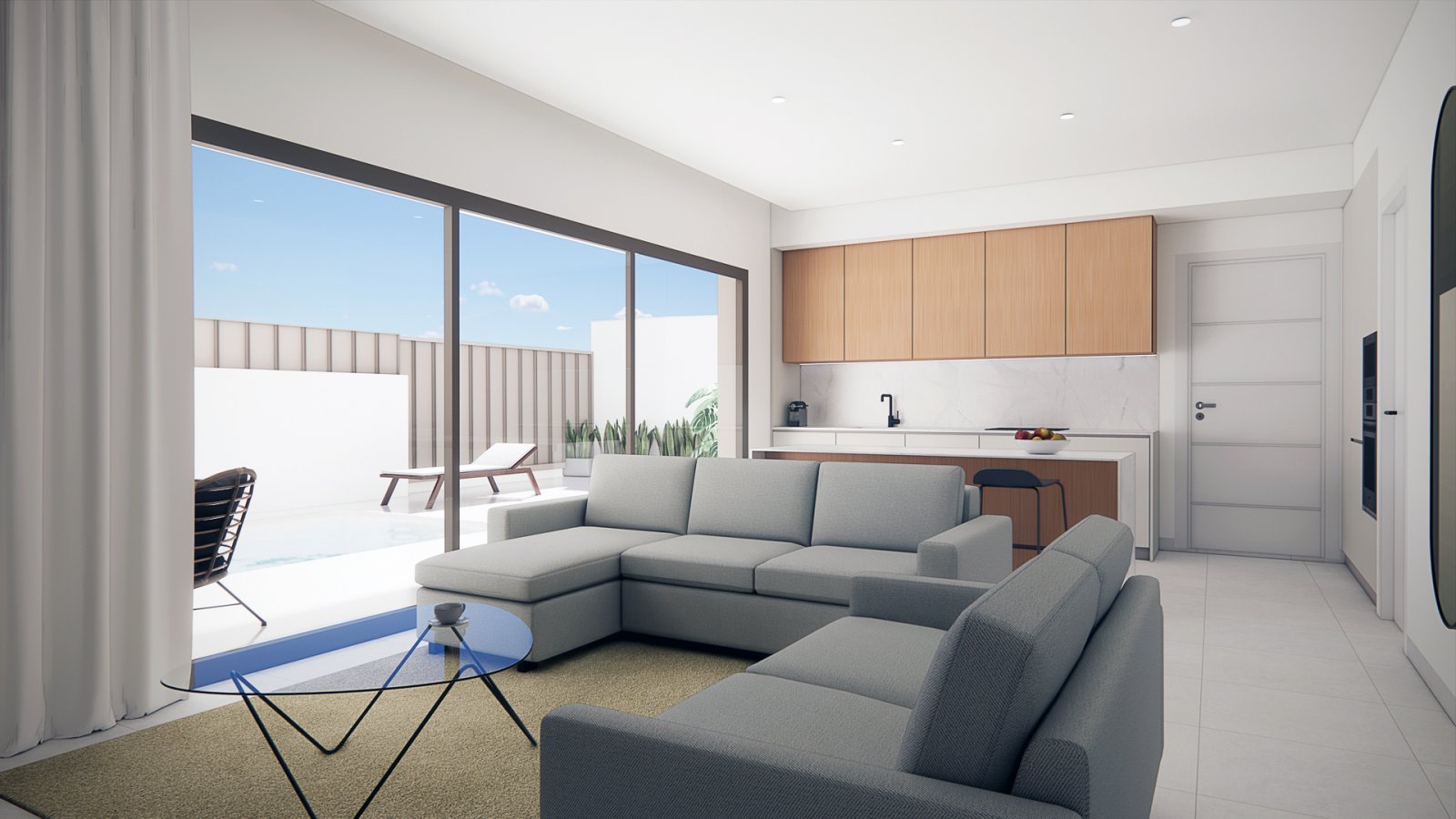 Luxusbungalow, privater Pool und Solarium, Pilar de la Horadada