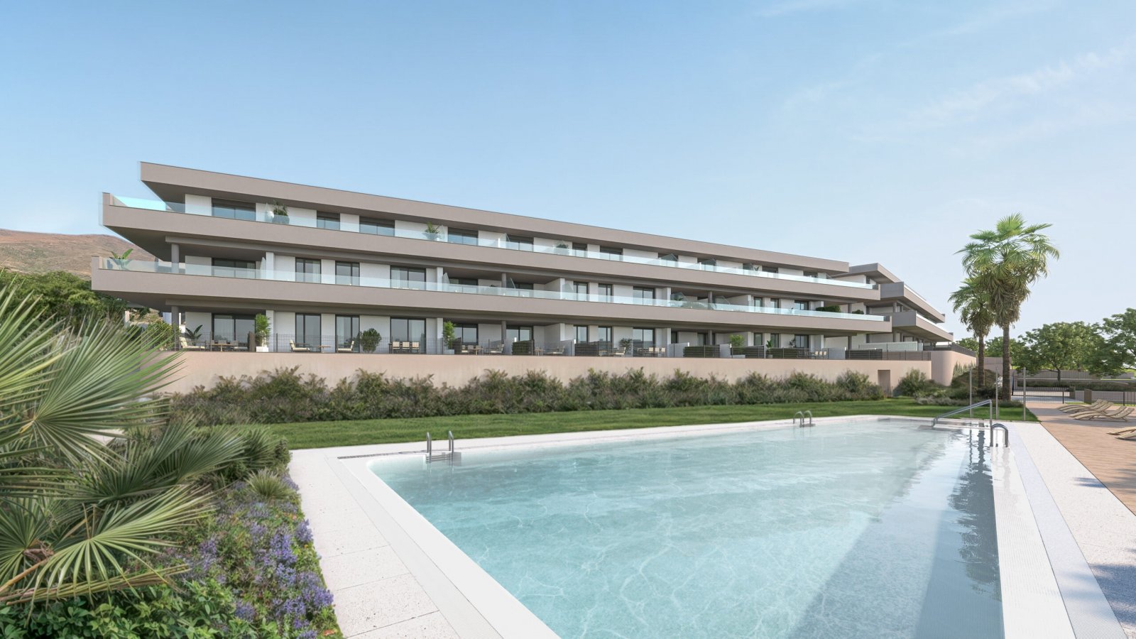 Moderne Apartments mit Meerblick, 3 km vom Strand entfernt, Estepona