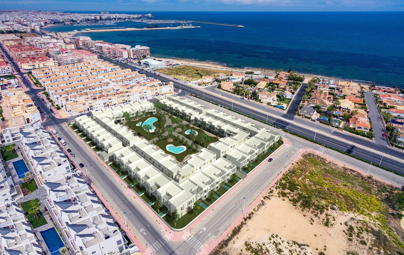 Moderner Bungalow mit Garten, 600 m vom Strand entfernt, Torrevieja