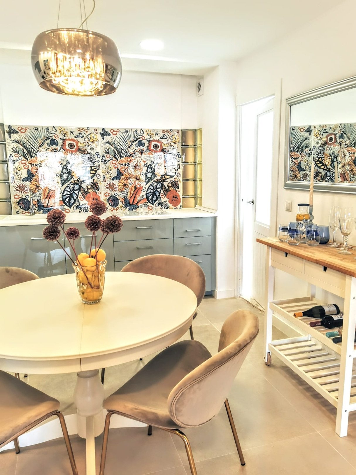 Calpe, Alicante: Stilvoll renoviertes Apartment mit Terrasse und Blick auf die Altstadt von Calpe 