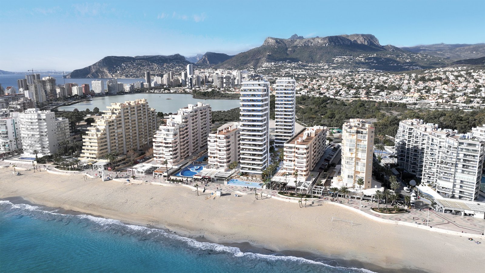 Luxuriöses Apartment mit Meer- und Lagunenblick direkt am Strand in Calpe