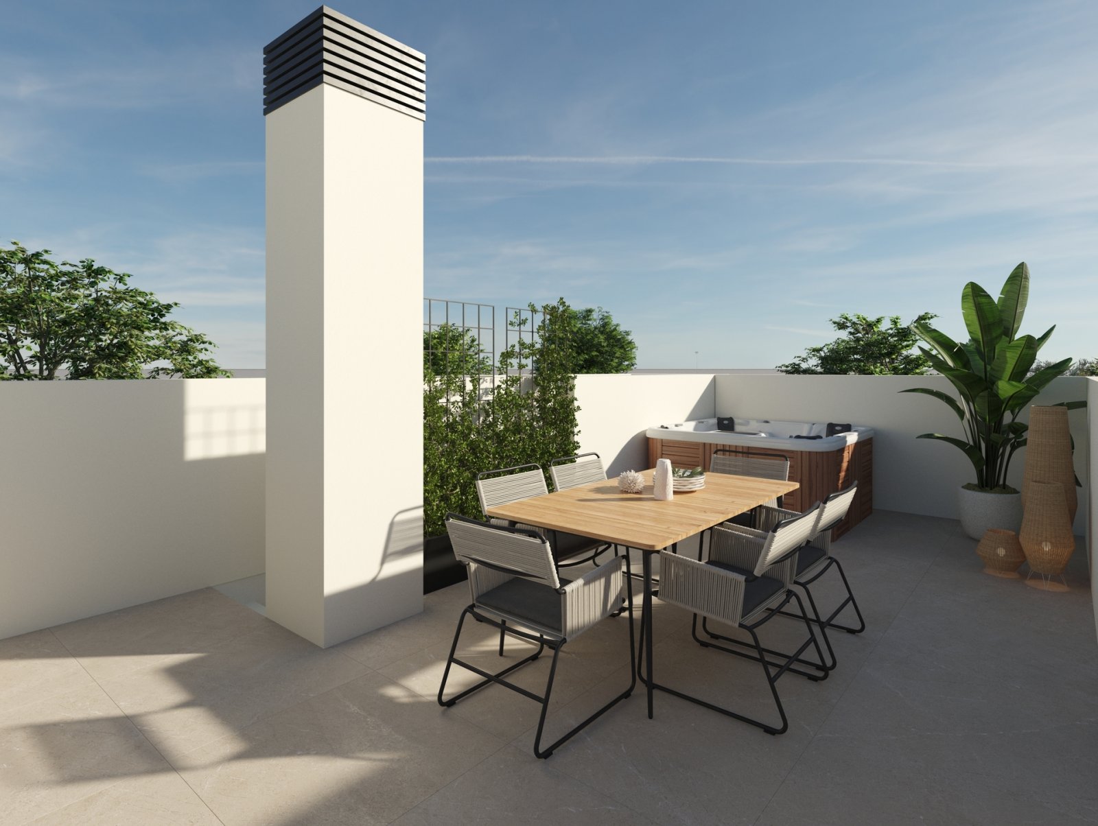 Exklusive Stadthäuser mit Terrasse und Solarium in Flughafennähe, Dolores