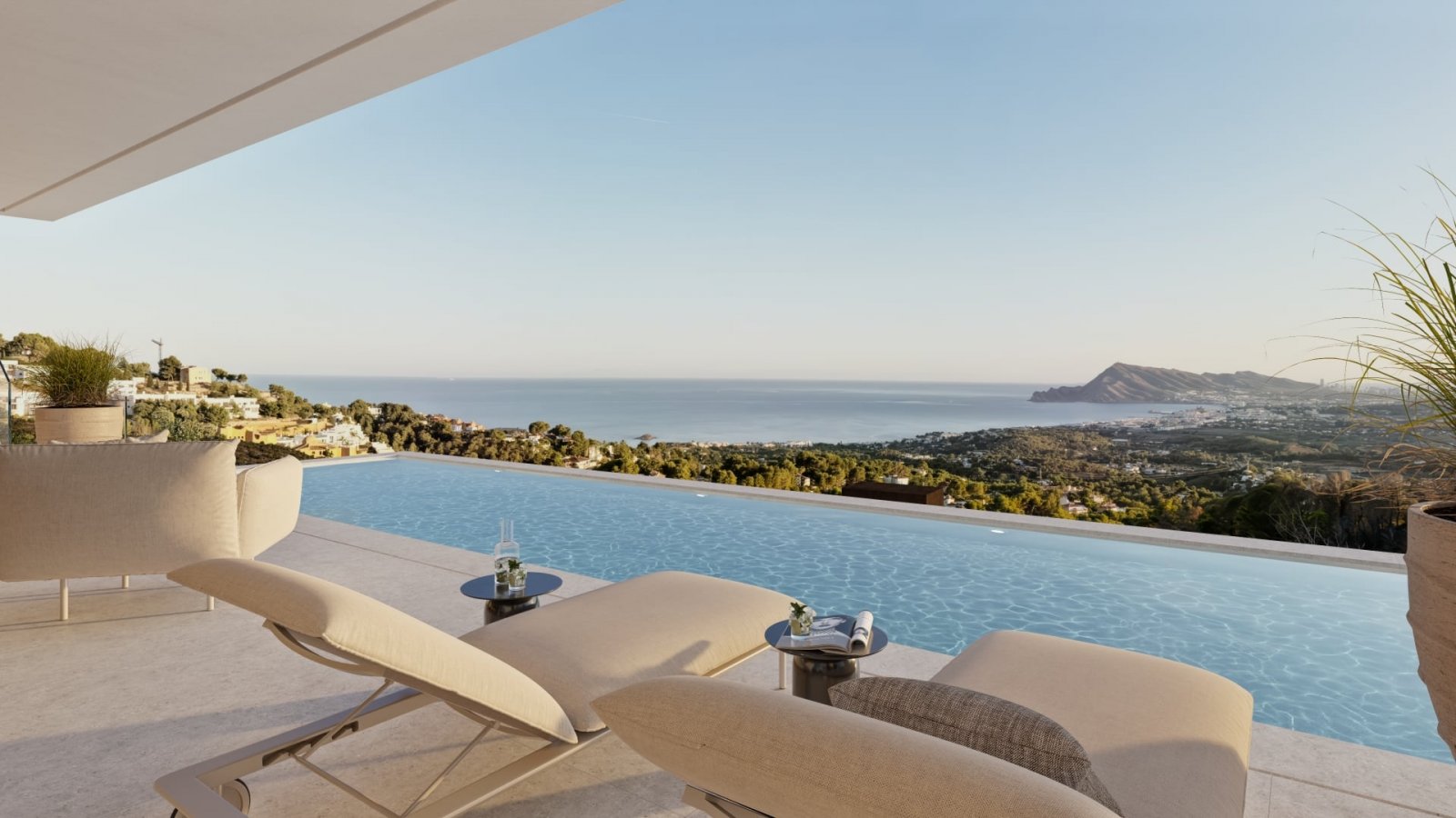 Exklusive Villa, privater Pool und Meerblick, Altea