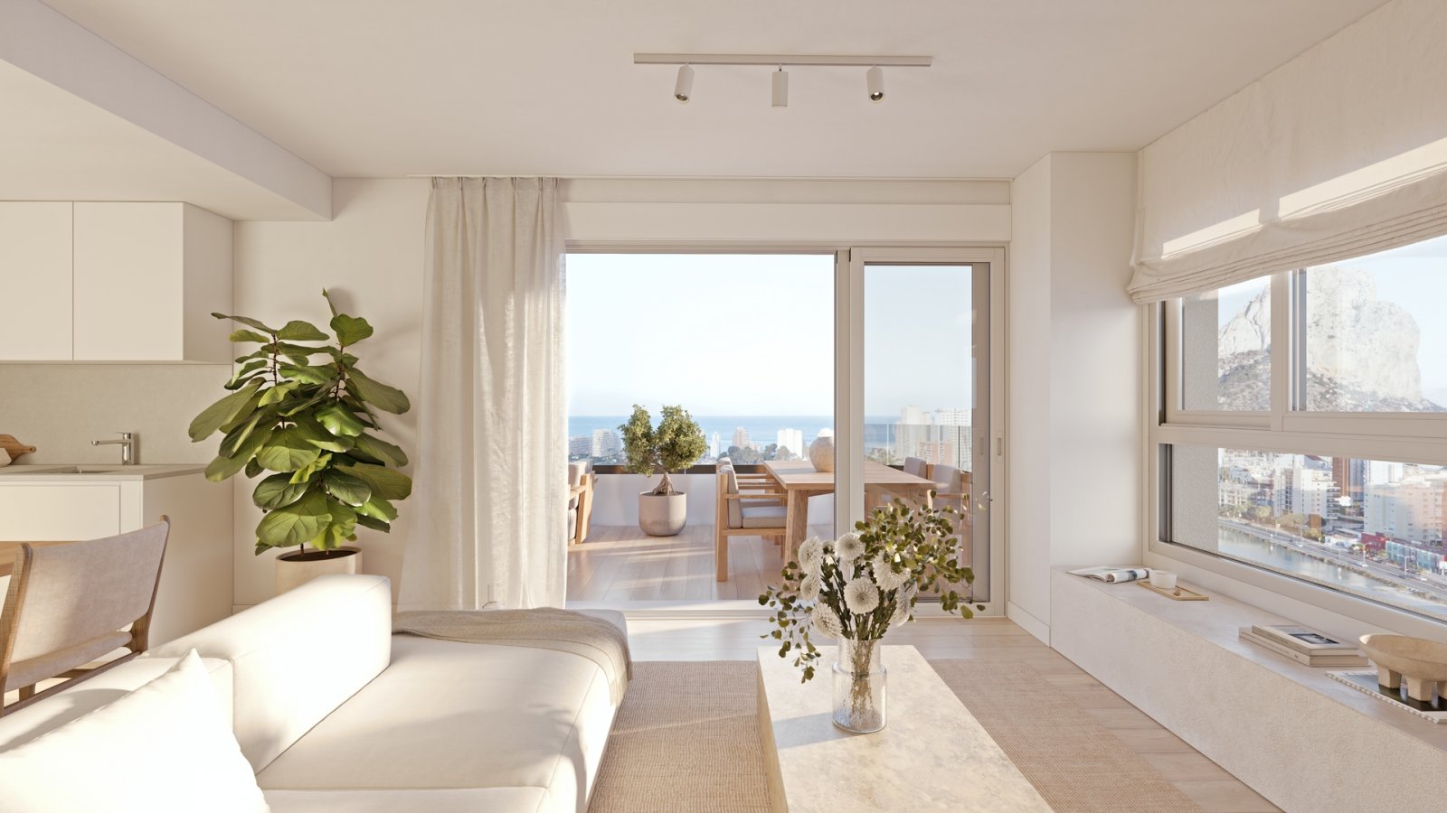 Exklusive Apartments mit Meerblick, 450 m vom Strand entfernt, Calpe