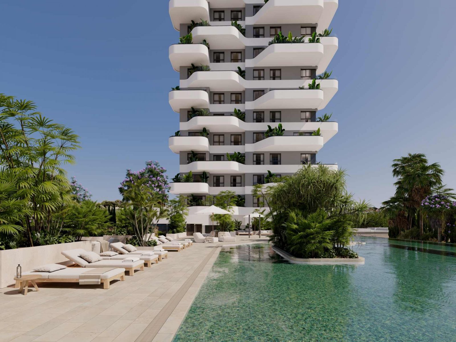 Exklusive Apartments mit Meerblick, 450 m vom Strand entfernt, Calpe