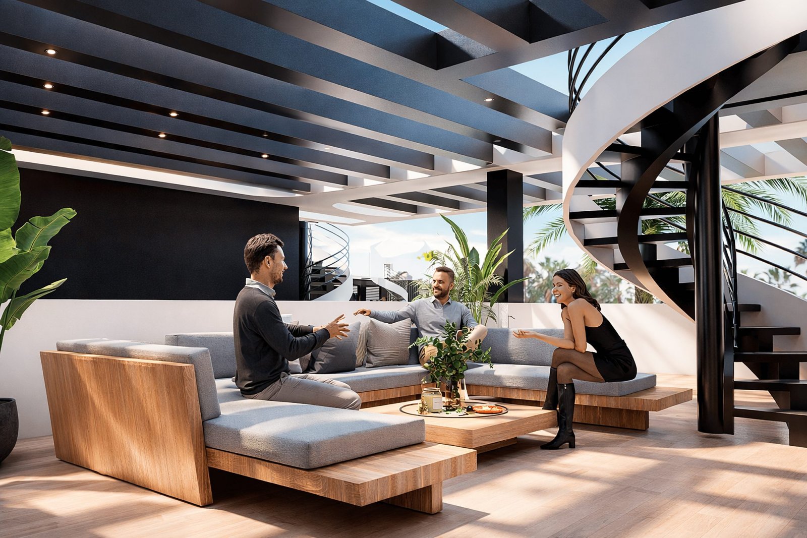 Moderne Apartments, 700 m vom Strand entfernt mit Meerblick, Los Alcázares