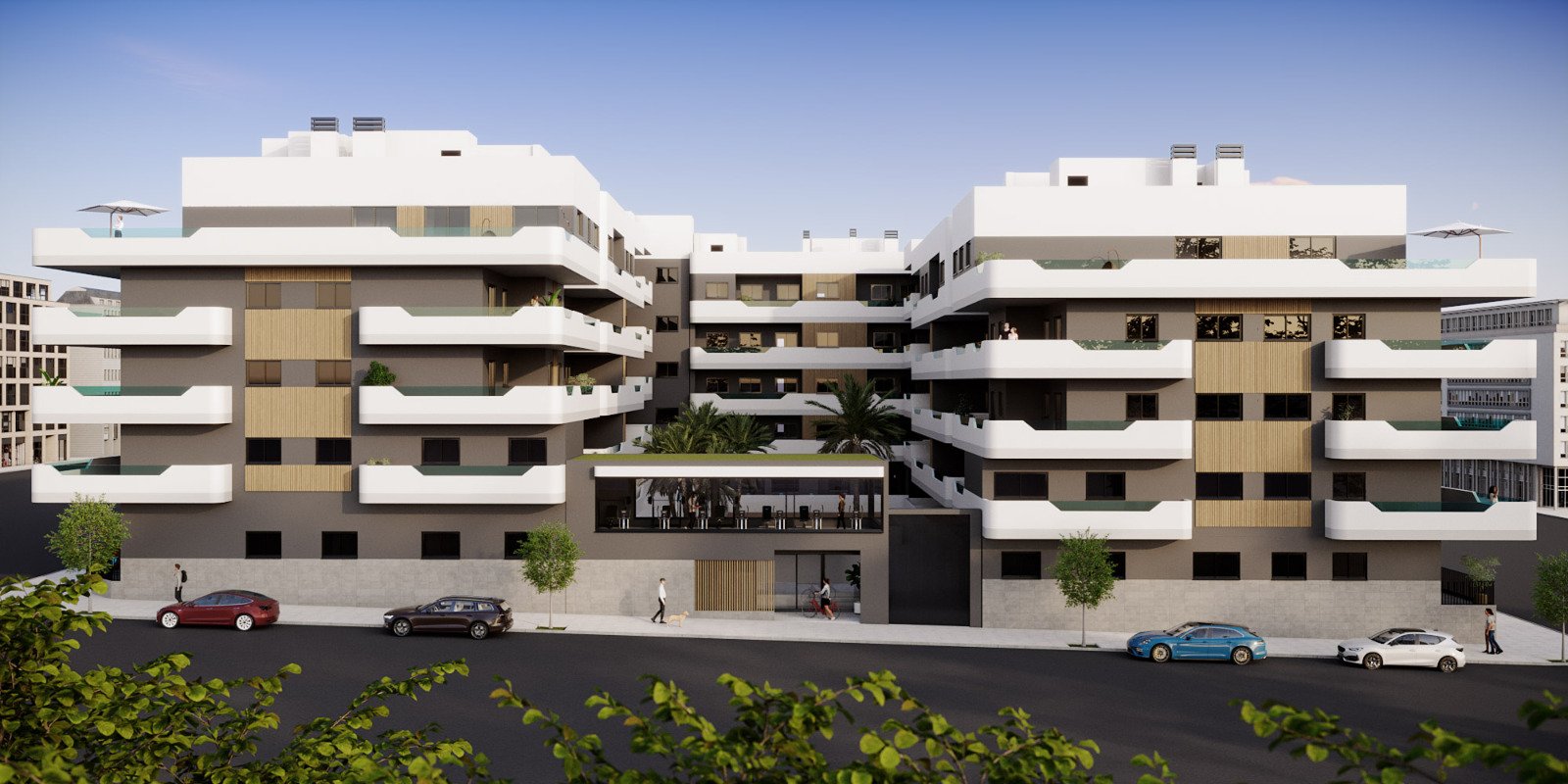 Moderne Apartments am Meer mit Swimmingpool und Garage, Santa Pola