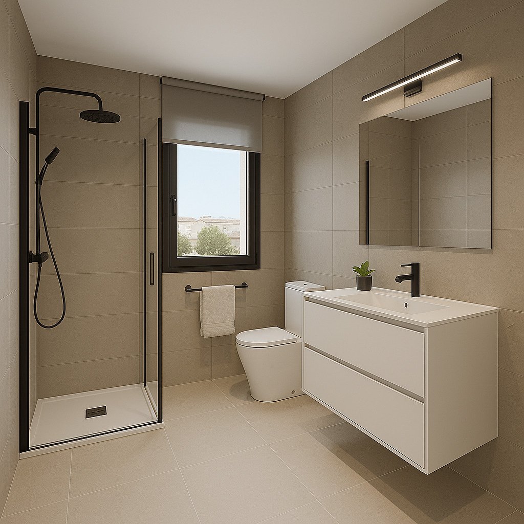 Modernes Penthouse mit Solarium und Meerblick, 230 m vom Strand in Puerto de Mazarrón, Murcia entfernt.