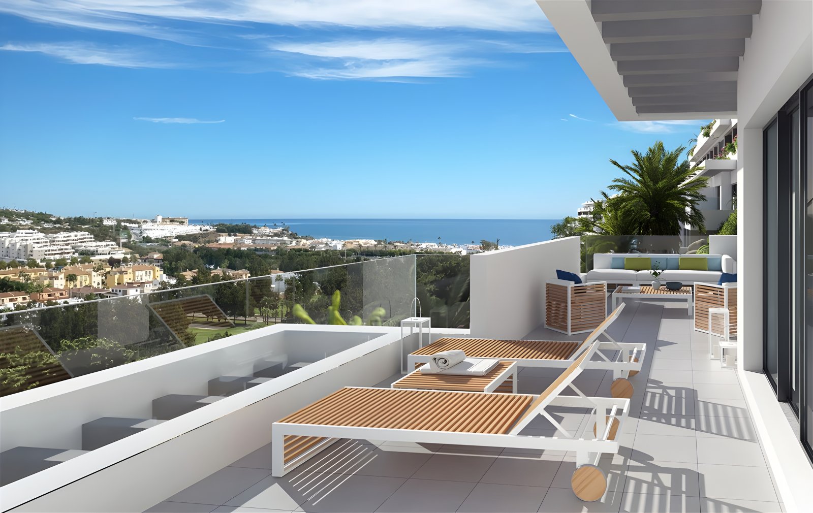Exklusive Apartments, 2 km vom Meer entfernt, neben dem Golfplatz, La Cala de Mijas