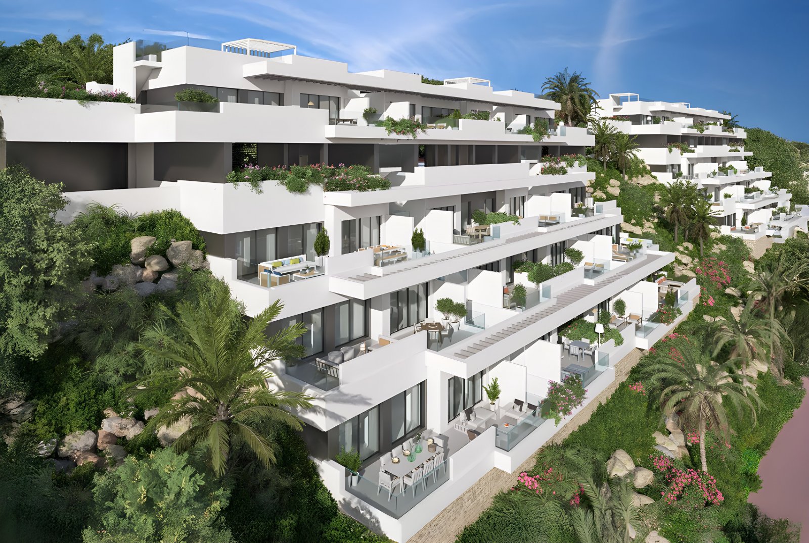 Exklusive Apartments, 2 km vom Meer entfernt, neben dem Golfplatz, La Cala de Mijas