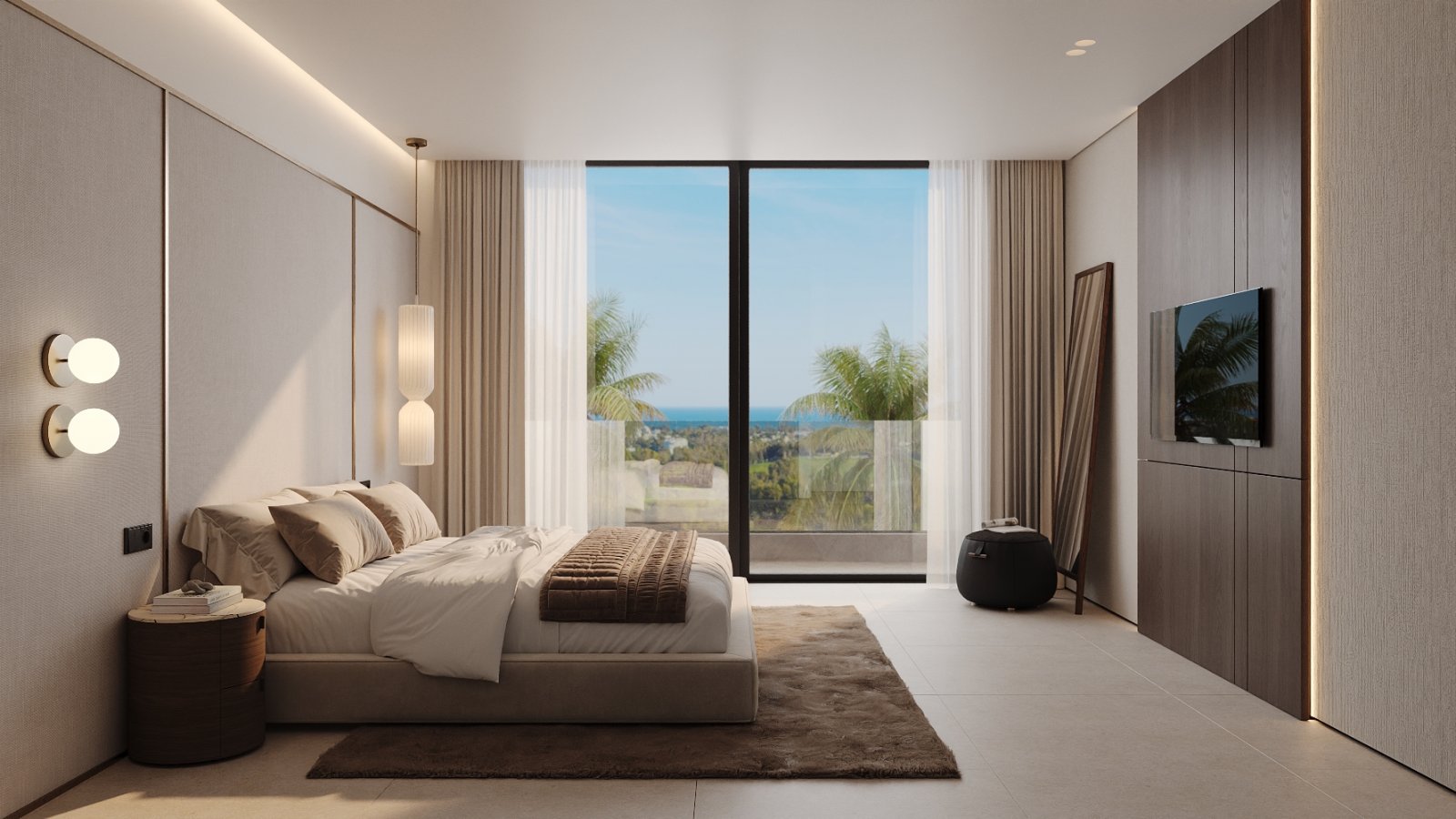 Exklusive Apartments mit Meerblick, 400 m vom Strand entfernt, Estepona