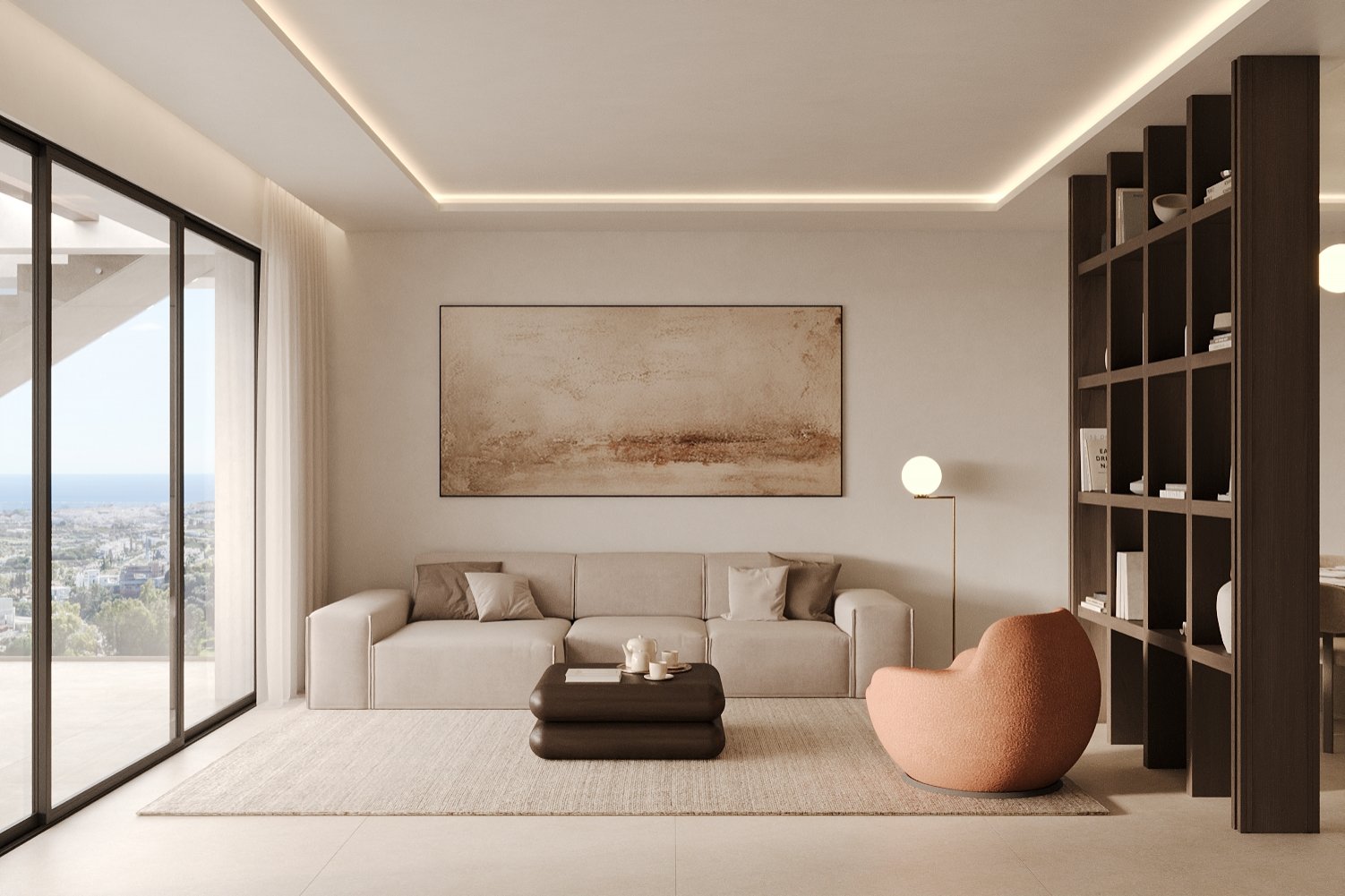 Exklusive Apartments mit Meerblick, 400 m vom Strand entfernt, Estepona